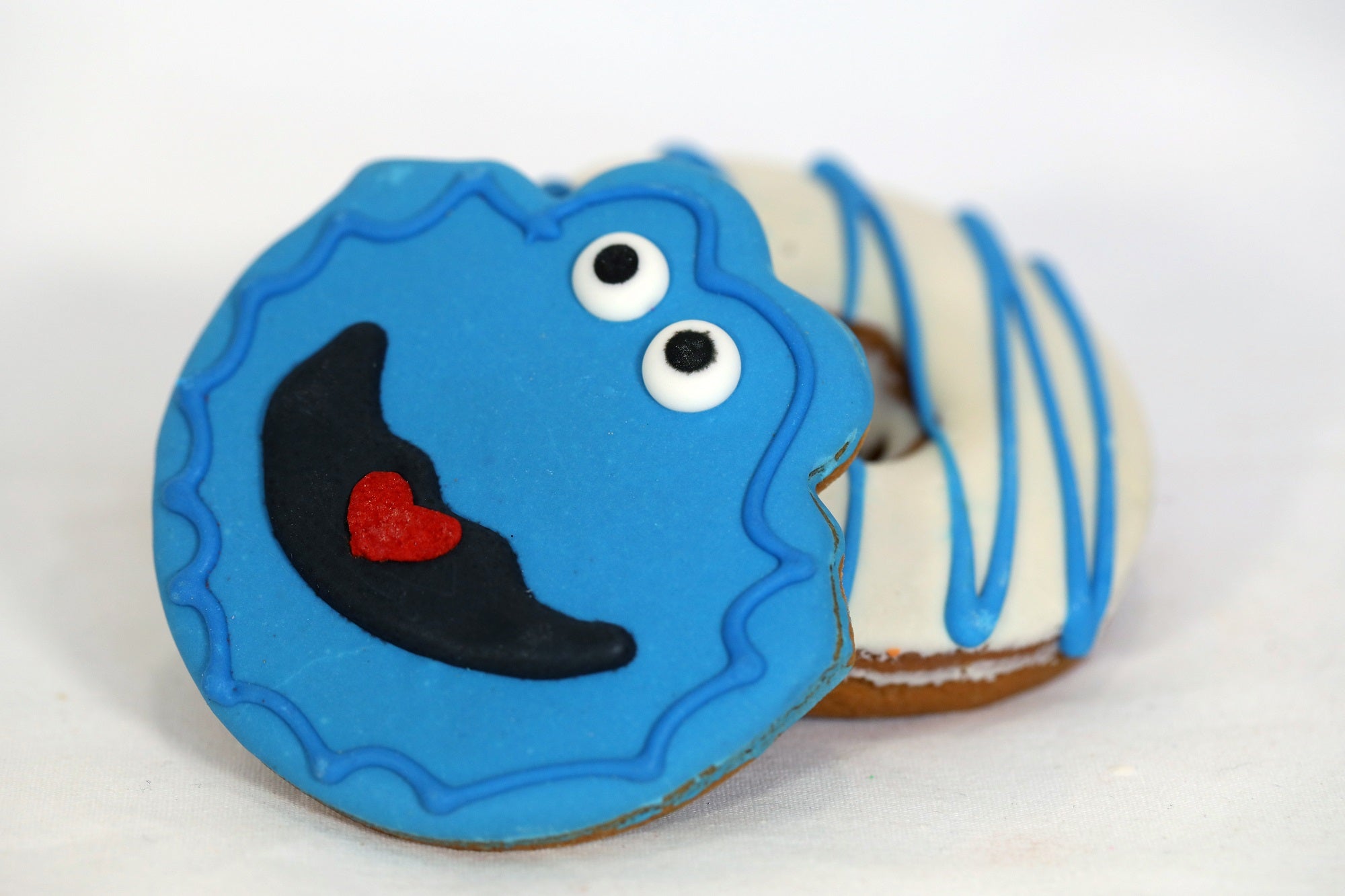 Blue Monster Dog Cookie