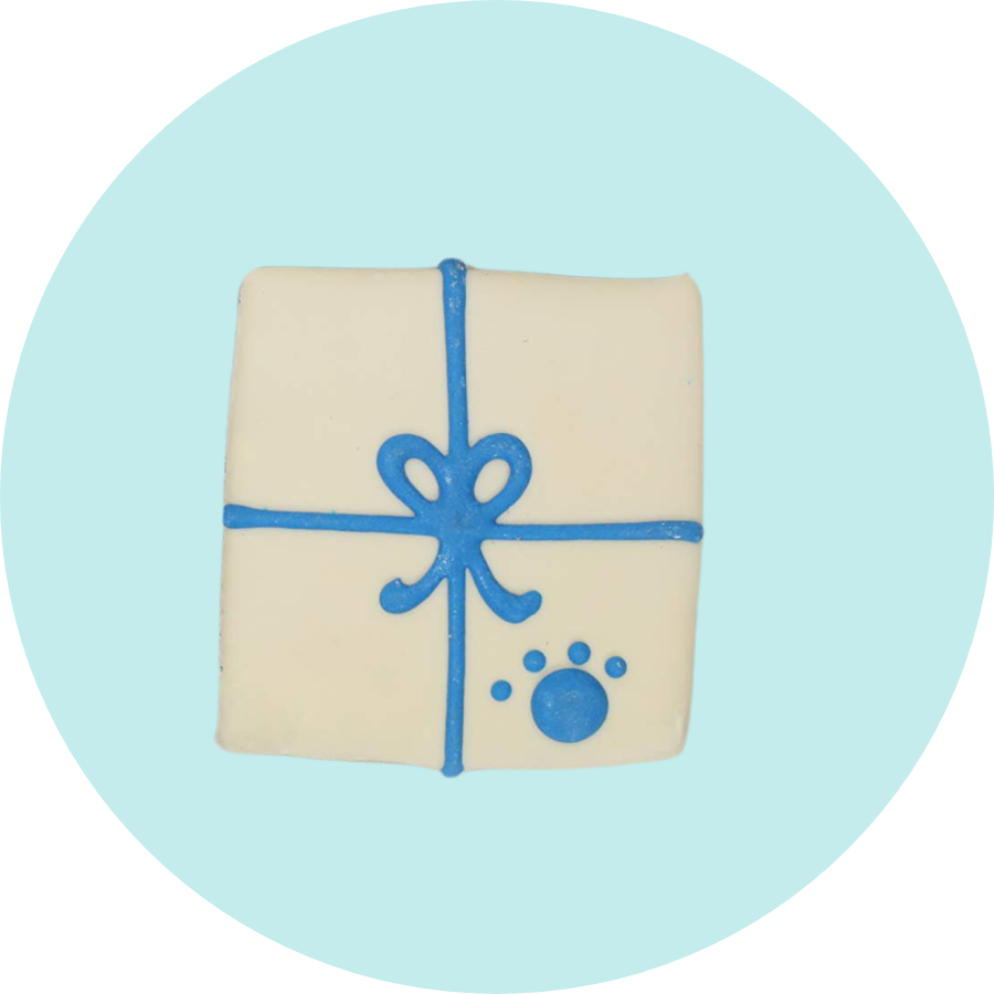 Blue Dog Gift Cookie Blue