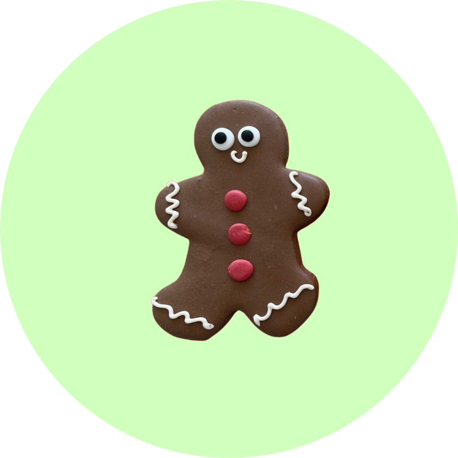 Gingerbread Man Dog Cookie