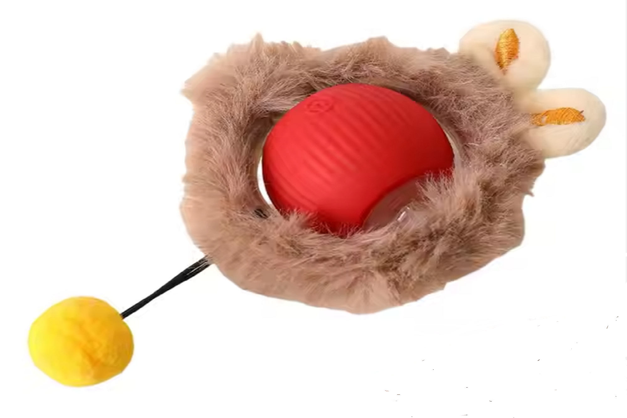 Red Automtatic Rolling Cat Toy