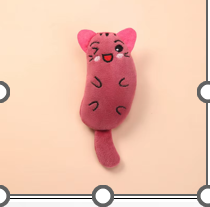 red cat catnip toy