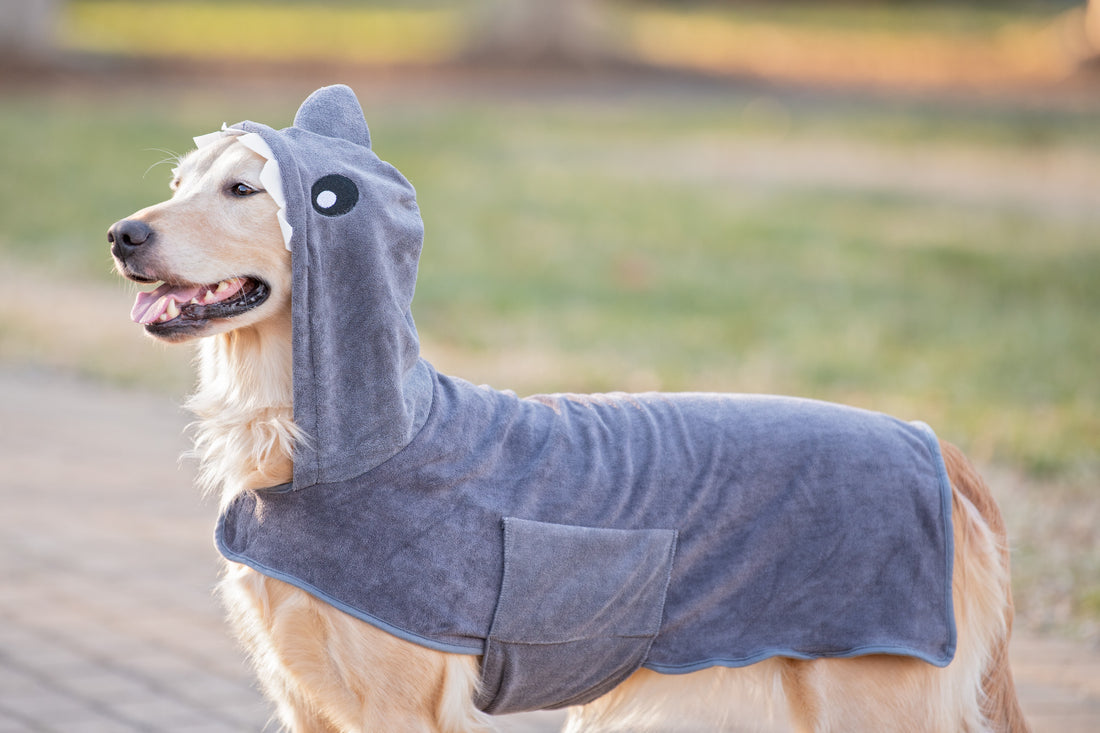 Shark Hoodie Wearable Microfiber Towel