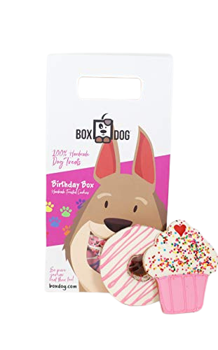 Dog Birthday Pink Cookie Box